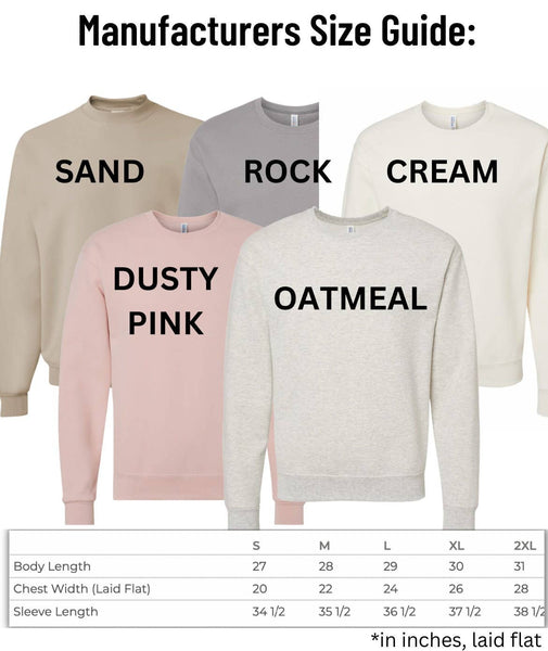 S/Cream Embroidered GOD IS GOOD Sweatshirt: Cream / Small