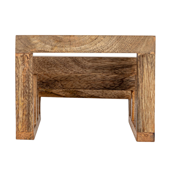 Mango Wood Stand w/ 3 Sections