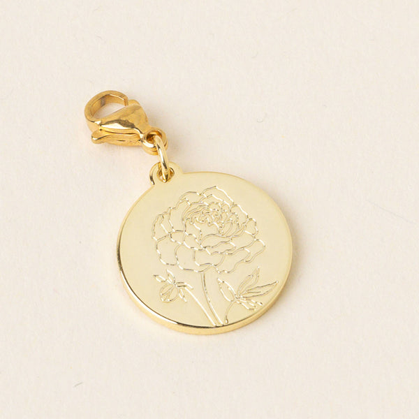 Birth Month Flower Jewelry Charm