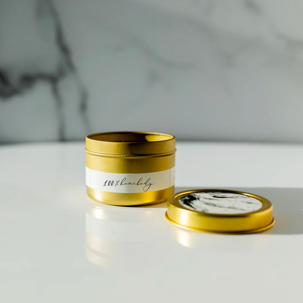 100% Homebody Gold Travel Tin Candle
