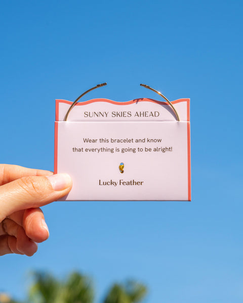 New Connection Cuff - Sun and Rainbow - Sunny Skies Ahead