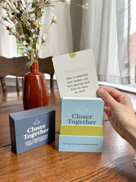 Closer Together: Christian Family Conversation Cards
