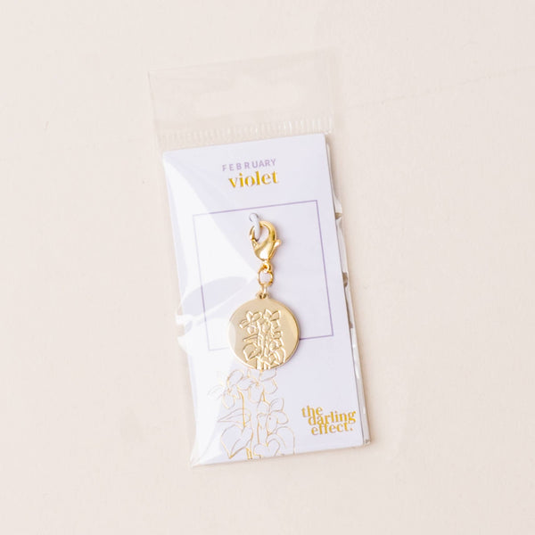 Birth Month Flower Jewelry Charm