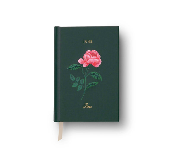 Birth Month Flower Mini Embroidered Journal
