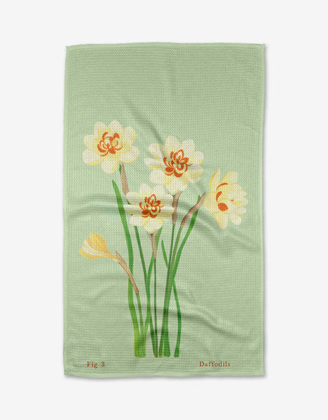 Birth Month Flower Kitchen Tea Towel