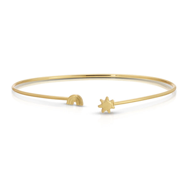 New Connection Cuff - Sun and Rainbow - Sunny Skies Ahead