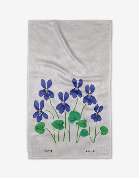 Birth Month Flower Kitchen Tea Towel