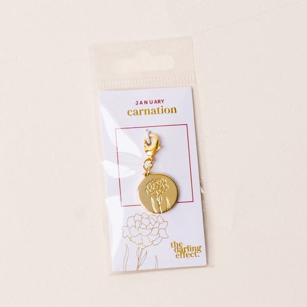 Birth Month Flower Jewelry Charm