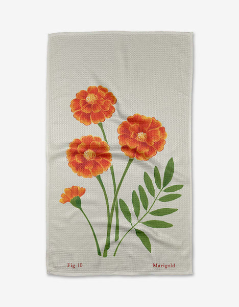 Birth Month Flower Kitchen Tea Towel