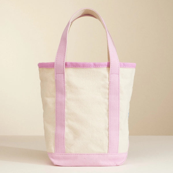 Canvas Tote Bag with Seashell Print