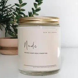 Coconut + Soy Wax Candle - Nude