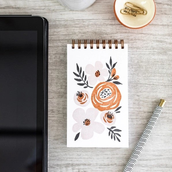 Folk Floral - Reporter Notebook