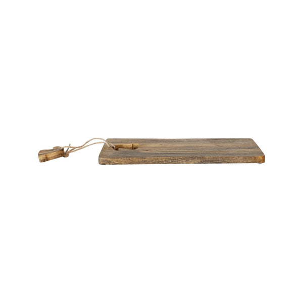 Mango Wood Cheese/Cutting Board w/ Santa Hat Cut-Out, Jute Tie & Santa Hat Block