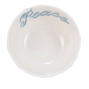 Stoneware Bowl w/ Holiday Word, 4 Styles