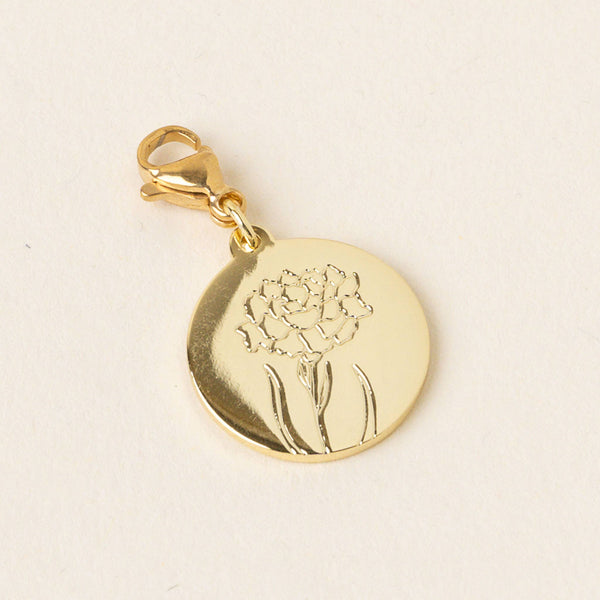 Birth Month Flower Jewelry Charm