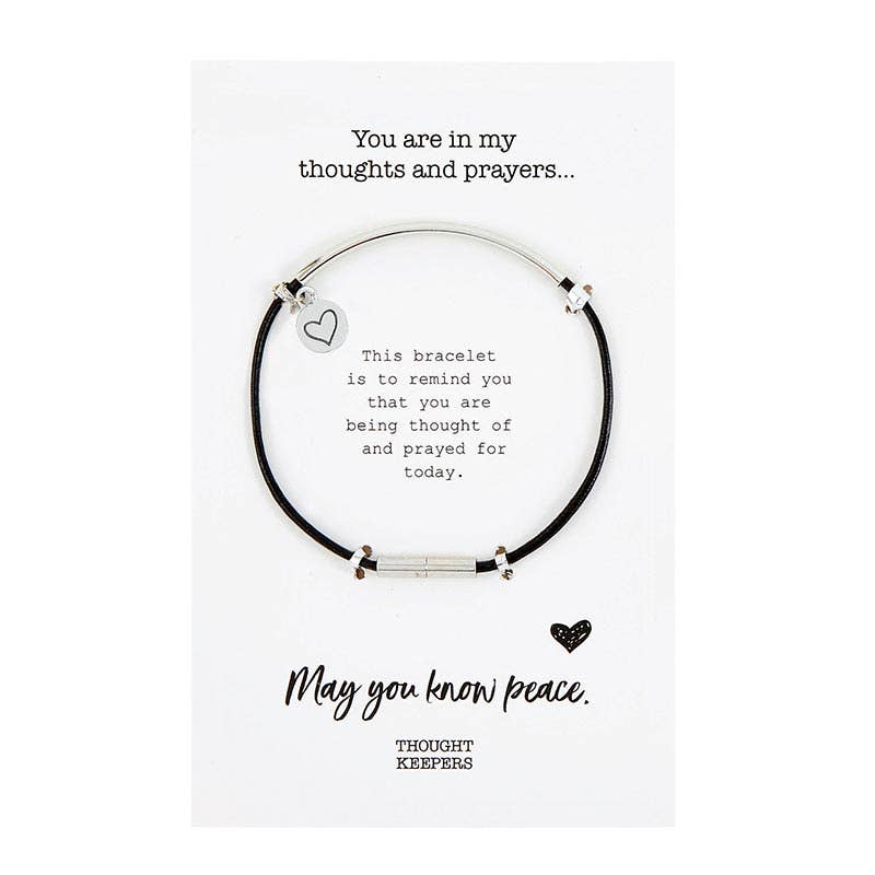 Thought Keepers Bracelet - Black/Silver