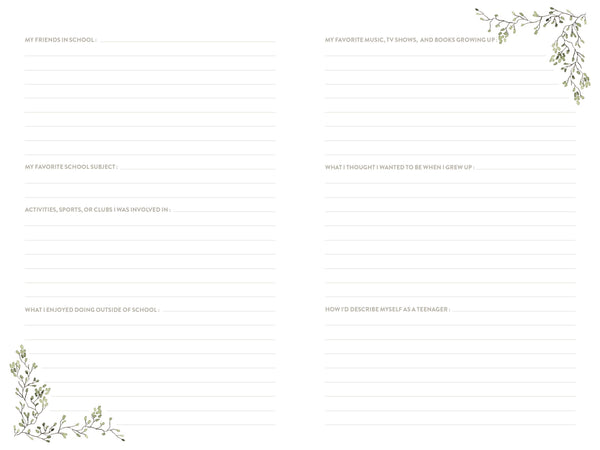 Uncle's Story: A Memory and Keepsake Journal for My Family