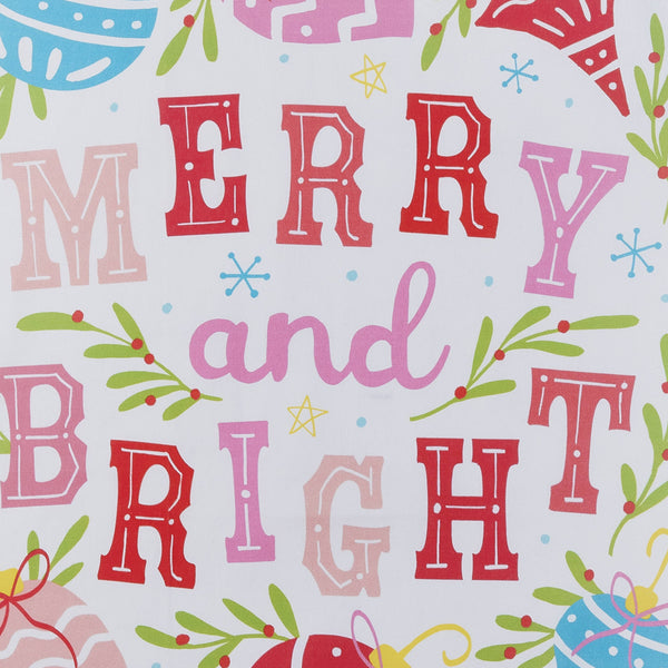 Merry Bright With  Pom Pom M/4 Kitchen Towel