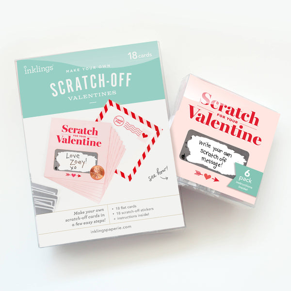 Scratch-off Valentine Cards - Pink