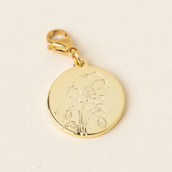Birth Month Flower Jewelry Charm