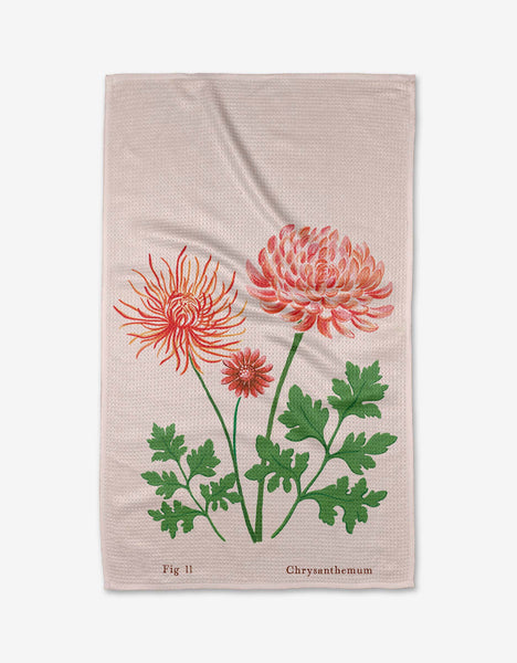 Birth Month Flower Kitchen Tea Towel
