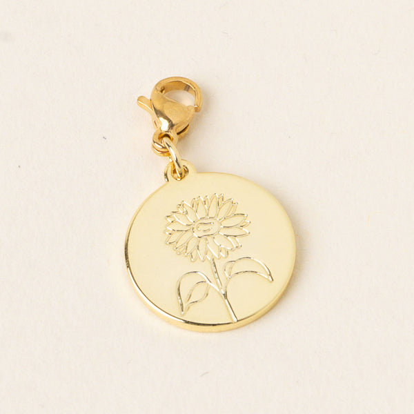 Birth Month Flower Jewelry Charm