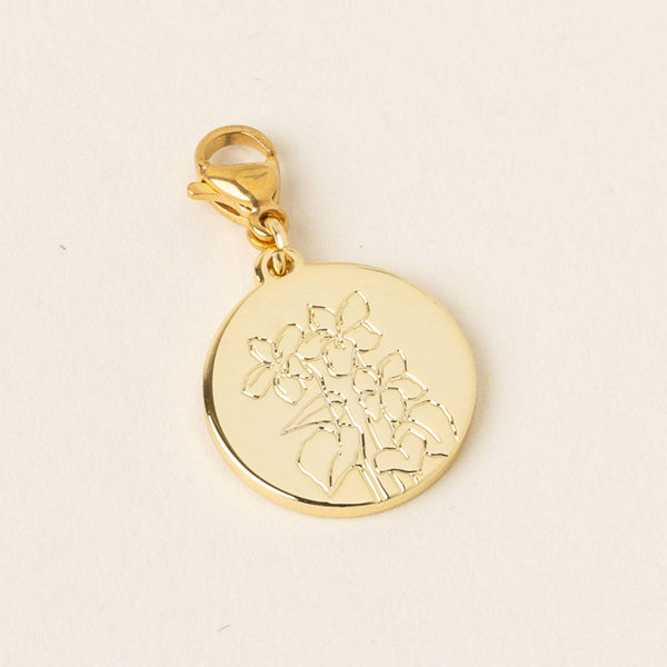 Birth Month Flower Jewelry Charm