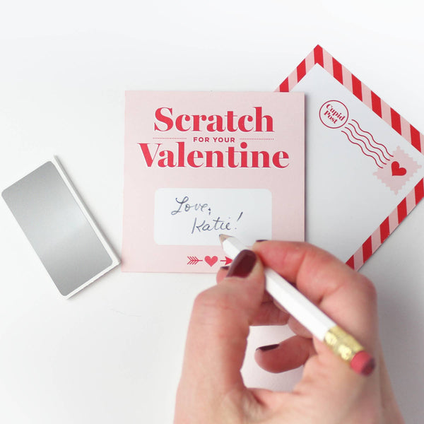 Scratch-off Valentine Cards - Pink